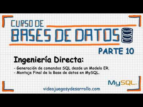 Curso básico de Bases de Datos Parte 10 - Generar comandos SQL a partir de Modelo Entidad Relación