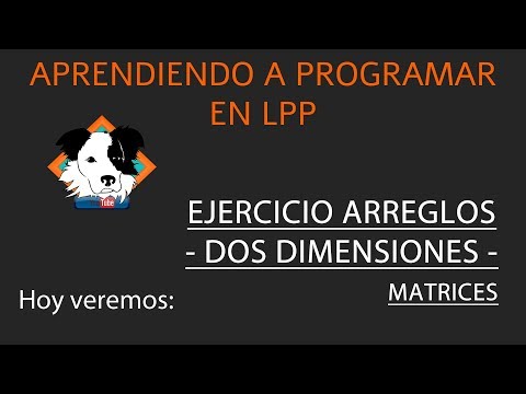 Programación para Principiantes Parte 20 - LPP - Ejemplo Arreglos 2D Matrices - Aprender a Programar